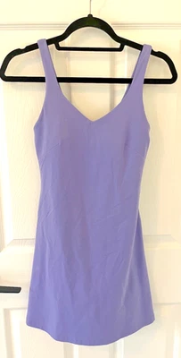 Lululemon женщин фиолетовый выровнять платье бак встроенный шорты Athletic EUC размер 4 - Изображение 1 из 4