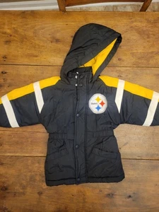 Giacca Steelers vintage anni 90 bambino 18 mesi con cappuccio - Foto 1 di 9