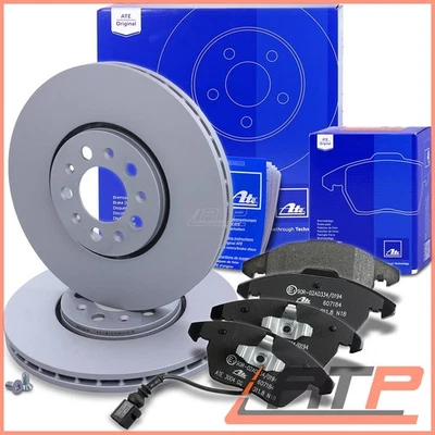 GENUINE ATE BRAKE DISCS+PADS FRONT VENTED Ø288 FOR VW POLO 6R 1.2-1.6 09- - Image 1 of 4