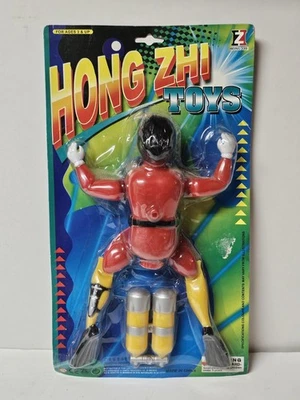 Rare Vintage Scuba Diving Frogman Large 10" Action Figure by Hong Zhi Toys - Image 1 of 4