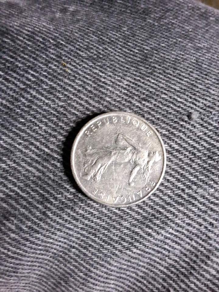 Moeda real 1965 França 1/2 meio franco  - Imagem 1 de 2