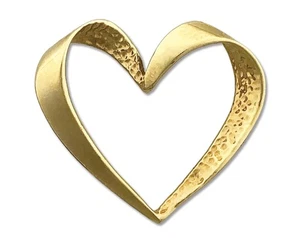 Colgante corazón flotante oro 14K - Imagen 1 de 6