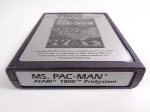 Ms. Pac-Man Atari 7800 Videospielkassette (getestet und funktionsfähig) PAL - Bild 1 von 6