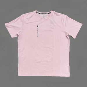 Under Armour Men’s Icon Embroidered Logo Tee, Loose Fit, Prime Pink, XXL, New - Picture 1 of 8