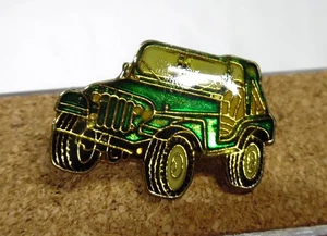 Vintage Green Jeep Tack/Pin Epoxy Domed - Picture 1 of 3
