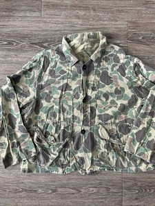 Camicia utility mimetica anatra testa rossa vintage anni 50 taglia M uomo cardigan caccia - Foto 1 di 10