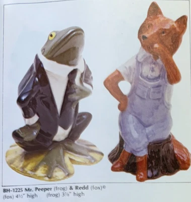 老式拜伦陶瓷模具 #BH-1225 WIND WILLOW 系列 FROG/FOX — 第 1/4 张图片