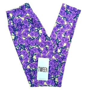 NEW Lularoe Leggings Tween (sz 00-0) Womens Girls Floral Buttery Soft Stretch - Picture 1 of 12