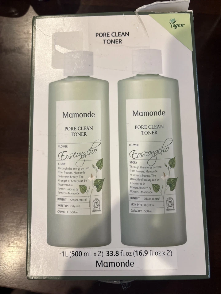 Conjunto duplo de toner Mamonde Pore Clean, 500 ml x 2 - Imagem 1 de 4