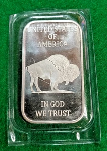 .999 Fine Silver Bar 1 oz - Indian Head/Bison Design ~ CK 'EM OUT ! - Picture 1 of 6