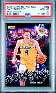 PSA 10 Dalton Knecth RC 2024-25 Panini Instant BREAKAWAY #B12 PR /1355 - Foto 1 di 3