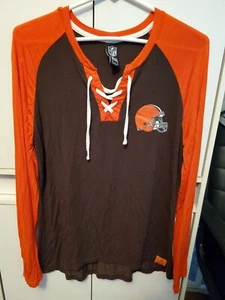 Cleveland Browns Licensed Women's Shirt by Team Apparel Size Large - Picture 1 of 5