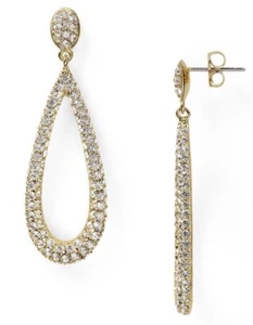 $75 NWT NADRI GOLD PLATED TEARDOP EARRING- JC306 - Picture 1 of 2