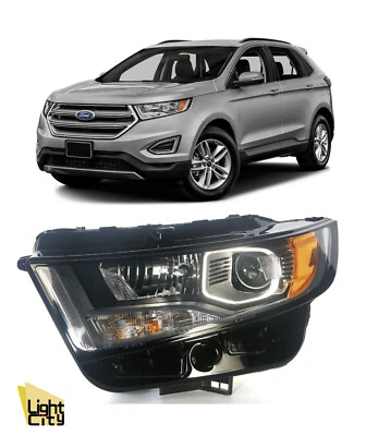 [Halógeno] Faro de conductor con bombillas LH para Ford Edge SE/SEL/TITANIO 2015-2018 Foto 1 de 2