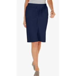 Karen Scott Sport Womens Small Intrepid Blue Bermuda Shorts NWT BH78 - Picture 1 of 3