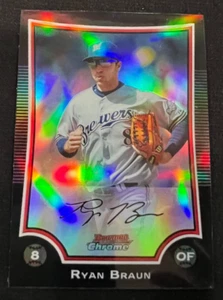 RYAN BRAUN Milwaukee Brewers 2009 Bowman Chrome Refractor #44 MLB Legend - Picture 1 of 1