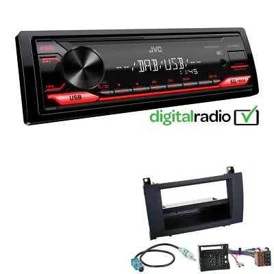 JVC KD-X182DB MP3 DAB+ USB 1-DIN Autoradio für Mercedes-Benz SLK 2004-2011  - Bild 1 von 4