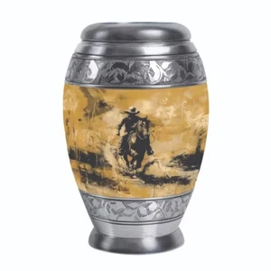 Cowboy Mom Urns Human Ashes Adult, Memorial Urn Ashes, 10 Inch - Picture 1 of 9