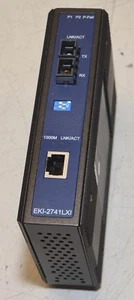 Advantech EKI-2741LXI DIN Rail Gigabit to Fiber Converter  - Picture 1 of 2