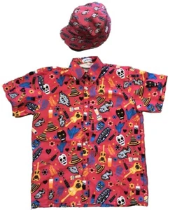 Carolina Mudcats Pescados Hawaiian Shirt & Bucket Hat Copa de la Diversion MiLB - Picture 1 of 9