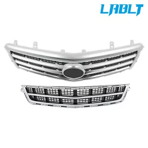 LABLT Front Bumper Grille With Trim Molding + Lower Grill For 13-14 Cadillac ATS - Foto 1 di 20