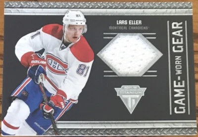 2011-12 Panini Titanium Game Worn Gear Lars Eller #56 Montreal Canadiens - Image 1 of 2