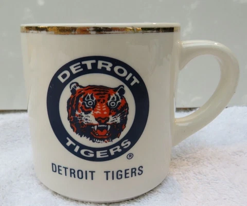 Vintage Detroit Tigers Coffee Mug Cup Ceramic 1984 East Division Champions MLB Cover