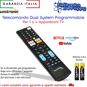 TELECOMANDO UNIVERSALE COMPATIBILE CON I DECODER RICEVITORI DVB-T2 DVB-S2 - Foto 1 di 2