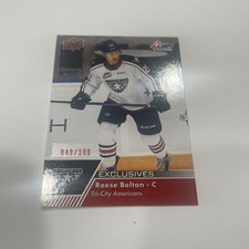 2022-23 Upper Deck CHL EXCLUSIVES Reese Belton # 283 #/100 🔥🔥🔥🔥