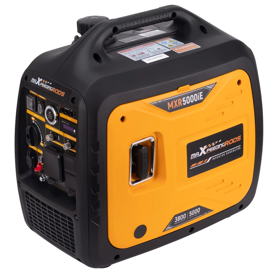 5KW Portable Inverter Generator Gas Powered Electric Remote Start 120V - Image 1 of 4