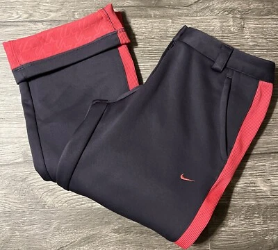 Pantalones Nike Golf Para Mujer Forrados de Vellón Corte Bota Gris/Rosa Caliente Talla 2 (25x29) Foto 1 de 4