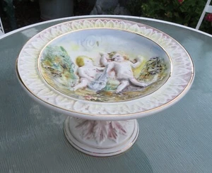 Vintage Capodimonte Italy Compote  - Picture 1 of 6