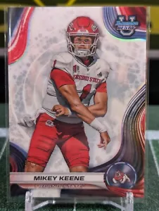 Bowman Best University Mikey Keene 2024 blanco/5 Fresno State Michigan - Imagen 1 de 2