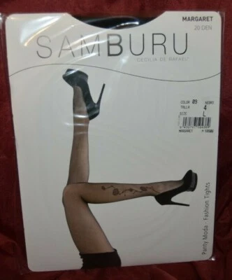 CDR Cecilia De Rafael SAMBURU Margaret rosa tatuaje CT NEGRO Pantimedias GRANDES G3 Foto 1 de 4