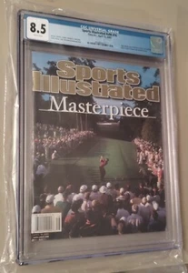 CGC 8.5 NEWSSTAND Sports Illustrated 4/16/01 Tiger Woods Masterpiece - Picture 1 of 3