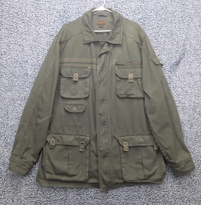 Boulder Creek Trading Co. Chaqueta Carga Para Hombre XLT Cremallera Completa Senderismo Verde Militar - Imagen 1 de 14