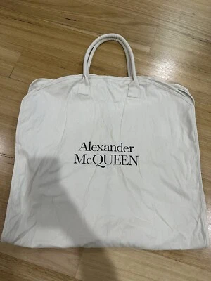 Alexander McQueen Canvas Dust Garment Dress Jacket Suit Bag Travel Foldable - Image 1 of 4