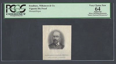 Mozambique Vignette Die Proof António José Enes Used on date 1941 P85-88 - Image 1 of 2