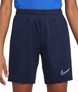 Nike Dri-FIT Academy 21 Knit Football Shorts Blue Navy Size L Kids - Picture 1 of 2