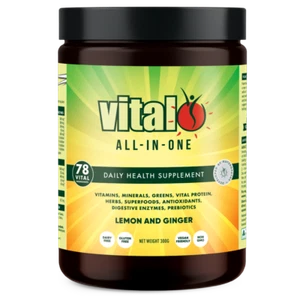 Vital All-in-One Lemon and Ginger 300g Antioxidant Digestive Enzymes Prebiotics - Picture 1 of 3