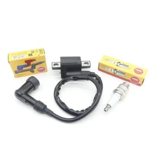 Zündpule + Zündkerze + Zündkerzenstecker für Yamaha Aerox und MBK Nitro - Picture 1 of 6