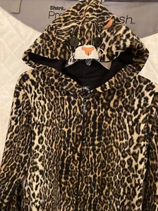 Nick & Nora One Piece Cat Pajamas Sleepwear w/ Hood Womens Lg Halloween Costume - Picture 1 of 8