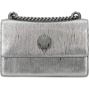 Borsa a tracolla KURT GEIGER LONDRA Shoreditch argento/pelle di peltro convertibile - Foto 1 di 15