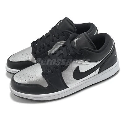 Nike Wmns Air Jordan 1 Low AJ1 Silver Toe Women Unisex Casual Shoes DA5551-001 - Image 1 of 4