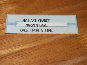 JUKE BOX STRIP MARVIN GAYE MY LAST CHANCE / ONCE UPON A TIME - Picture 1 of 1