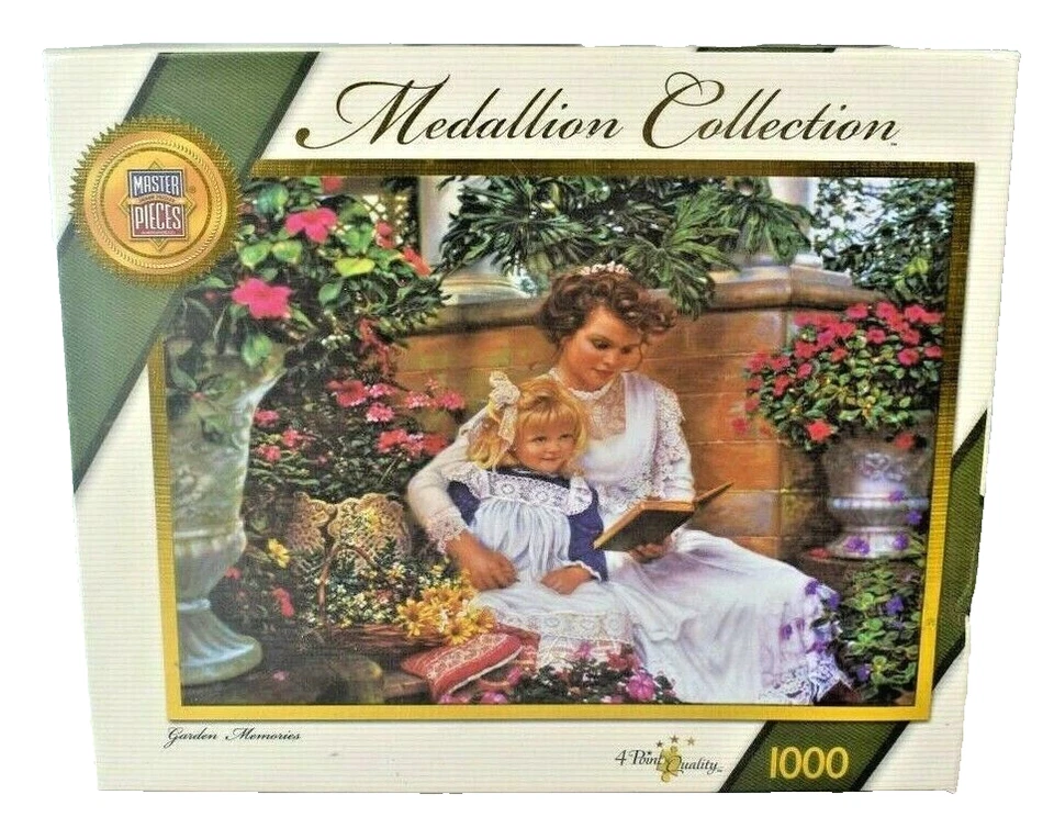 Colección Medallón Obras Maestras Recuerdos de Jardín por Sandra Kuck 1000 Piezas Foto 1 de 4