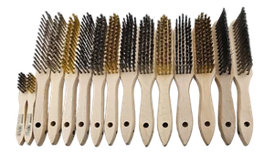 Lessmann Drahtbüste Kehlnahtbüste Zündkerzenbürste Messing- Edelstahl- gewellt - Bild 1 von 20