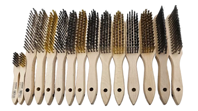 Lessmann Drahtbüste Kehlnahtbüste Zündkerzenbürste Messing- Edelstahl- gewellt