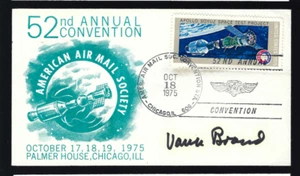 Cubierta firmada por la marca Vance transbordador espacial NASA y astronauta Skylab - Imagen 1 de 1