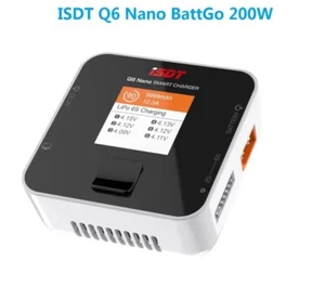 ISDT Q6 Nano BattGo 200W 8A Lipo Battery Charger for 1-6S Lipo - Afbeelding 1 van 11